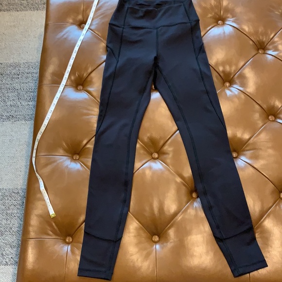 Lululemon size 4 black leggings, rulu 28 “ - Picture 3 of 3